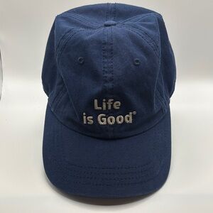 Life Is Good Navy Blue Cap